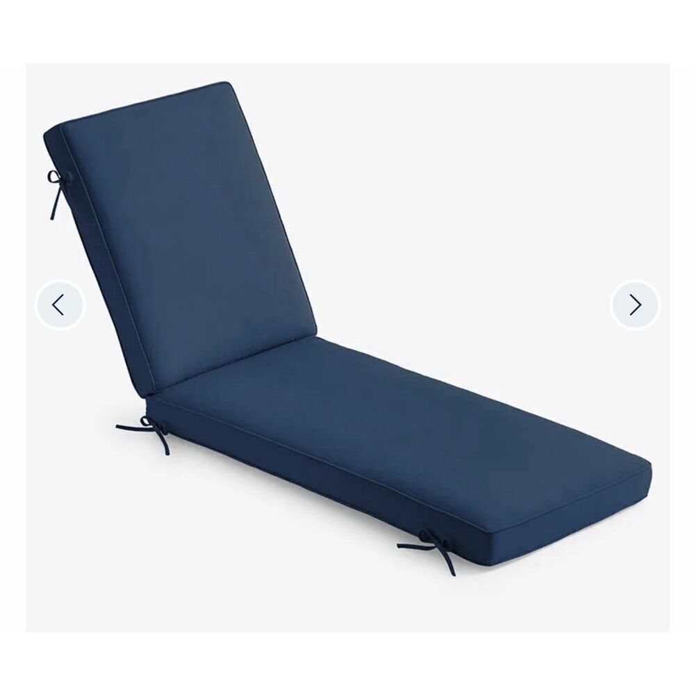The Company Store Sunbrella® Chaise Lounge Cushion in Sapphire 75”x23”x3”. New!
